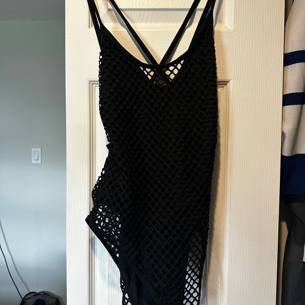 Killstar Black Mesh one piece swimsuit